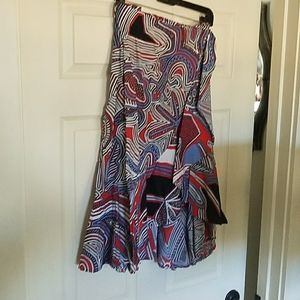 Tribal print eloquii faux wrap dress stylish chic